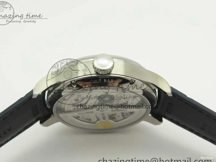 MIROTIME 0521 Affordable Portuguese Real PR Real Annual Calendar IW5035 ZF 1:1 Best Edition White Dial Blue Markers on Blue Leather Strap A 7143